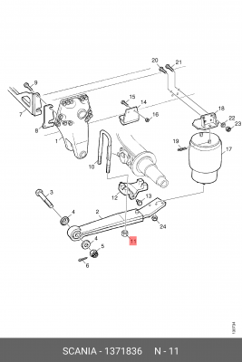 Гайка 1371836 SCANIA