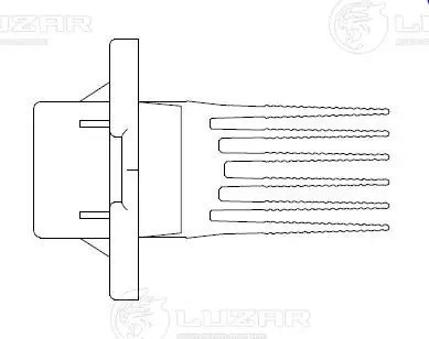 Резистор э,вент. отоп. для ам Hyundai Tuscon (04-),KIA Sportage II (04-) (auto A LFR 0880 LUZAR
