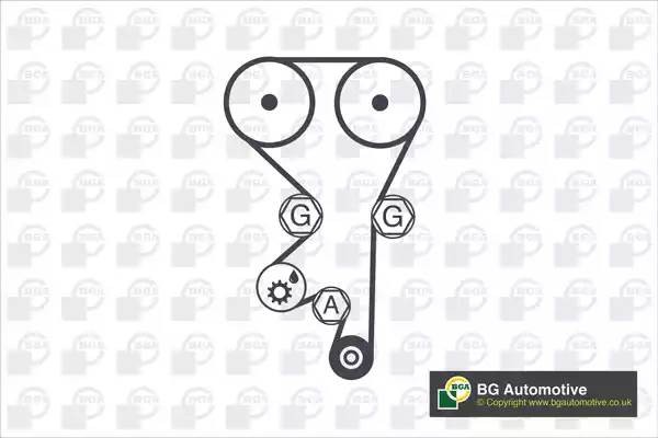 ремкомплект ГРМ!\ Opel Astra F 1.4/1.6 16V X14XE/X16XEL 94-01 TB9506K BG AUTOMOTIVE