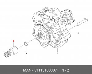 муфта привода! ТНВДMAN D2066/2676 51113100007 MAN