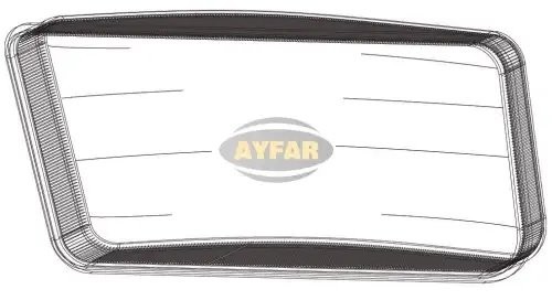 cтекло фары !прав. MAN TGA C11607R AYFAR
