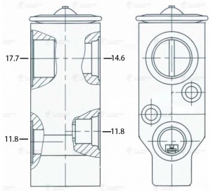 Клапан расш. кондиционера (ТРВ)для а/м ChevroleTCaptiva (06-)/Opel Antara (06-)  LTRV 0543 LUZAR