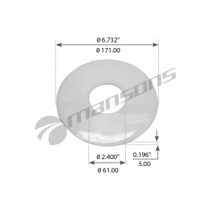 Шайба SAF сайлентблока амортизатора заднего MANSONS 600.033 MANSONS