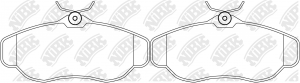 Колодки тормозные LAND ROVER Range Rover (94-02),Discovery (05-09) передние (4шт PN0295 NIBK