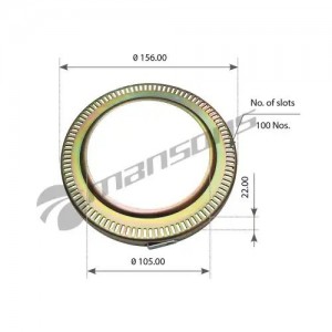 Кольцо АБС BPW (152xo156x22 z=100) MANSONS 300337 MANSONS