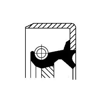 Сальник хвостовика КПП 60x74x10 FPM LD DC+ 12013365B CORTECO