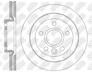 Диск тормозной VOLVO XC40 (536),XC60 (246) GEELY Xingyue,Tugella передний (1шт.) RN2258 NIBK