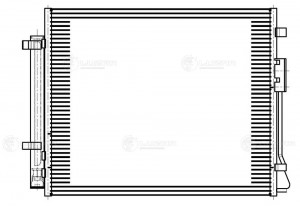 Радиатор кондиц. с ресивером для а/м Kia Sorento III (14-) LRAC 0829 LUZAR