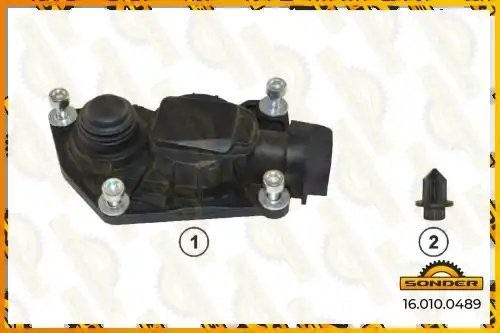 Аналог TTT 15982. РМК суппорта Крышка суппорта пластиковая ( 3 pin ) с датчиком  160100489 SONDER