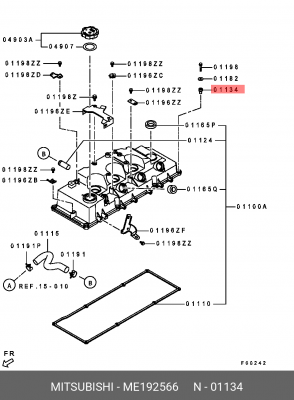 Шайба болта клапанно MITSUBISHI ME192566 ME192566 MITSUBISHI