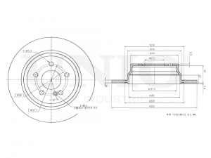 Диск тормозной задний BRD-20220 UNIO
