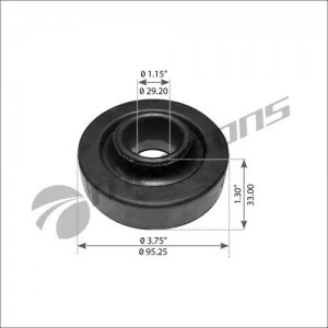 сайлентблок !подвески кабины передний нижний FLD\FRL 360051 MANSONS