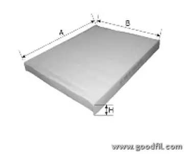 Фильтр салона AG558CF AG 558 CF GOODWILL