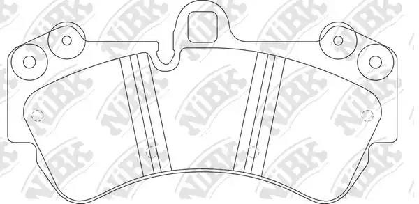 Колодки тормозные VW Touareg PORSCHE Cayenne передние (4шт.) NIBK PN0345W NIBK