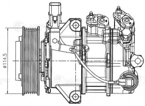 Компрессор кондиц. для а/м KIA Optima IV 15- 2.0i LCAC0812 LCAC0812 LUZAR