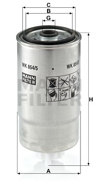 ALFA ROMEO 156 (1997-2005) WK8545 MANN FILTER