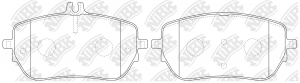 PN0762 колодки тормозные дисковые передние!\ MB W177/W247/C118/X118 PN0762 NIBK