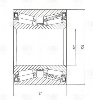 Подшипник ступицы задней CS 0585 TRIALLI