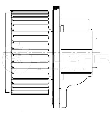 Вентилятор отопителя салона для а/м Chevrolet Captiva/Epica (06-)/Opel Antara (0 LFH0543 LUZAR