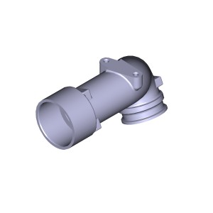 Патрубок ЯМЗ-536 задний подвода воздуха к турбокомпрессору АВТОДИЗЕЛЬ 536111528310 YAMZ