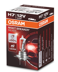 Лампа 12V H7 55W PX26d +100% Night Breaker Silver OSRAM 64210NBS OSRAM