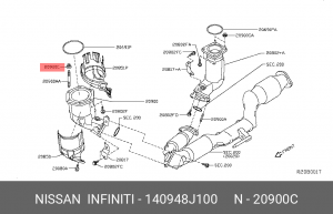 ГАЙКА 14094-8J100 14094-8J100 NISSAN
