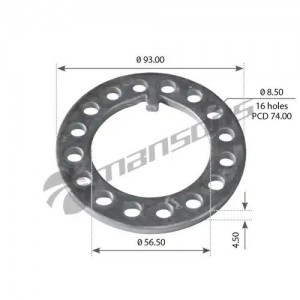 Кольцо стопорное SAF ступицы (57x93x5.5) MANSONS 600.163 MANSONS