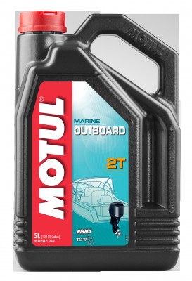 Масло моторное для 2-х тактных двигателей лодок MOTUL OUTBOARD 2T мин.5л 101734 MOTUL