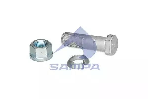 Шпилька колеса MERCEDES в сборе (M22x1.5x80.5,гайка,гровер) SAMPA 020618 SAMPA