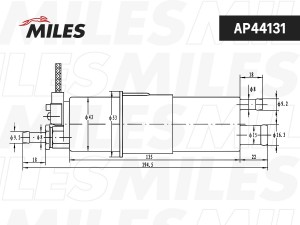 Насос топливный MERCEDES-BENZ C W202/ 4bar (BOSCH 0986580371) AP44131 AP44131 MILES