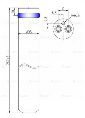 Ресивер-осушитель конд. для а м Mazda 3 (09-) 6 (02-) (LCR 2501) LCR 2501 LUZAR