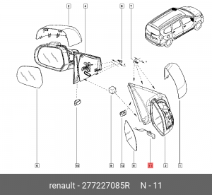 RENAULT LAGUNA III (2009>) 277227085R RENAULT