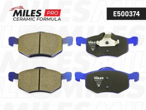 Колодки тормозные передние (Смесь CERAMIC серия PRO) FORD MAVERICK 03/MAZDA TRIB E500374 MILES