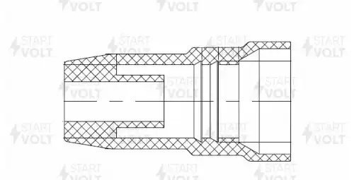 Наконечник катушки зажигания для а/м Chevrolet Cruze (09-)/Orlando (10-) 1.6i/1. STC 0558 START VOLT