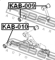 Сайлентблок KAB-010 KAB-010 FEBEST