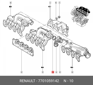 прокладка дроссельной заслонки!\ Renault Megane II 7701059142 RENAULT