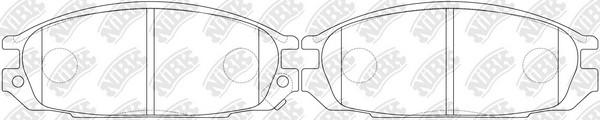 PN2371-NIBK колодки дисковые з.\ Nissan Patrol Y60 87-97 PN2371 NIBK