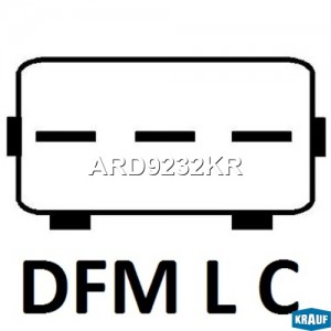 Регулятор HYUNDAI Elantra (00-06) KIA Rio (17-) напряжения генератора KRAUF ARD9232KR KRAUF