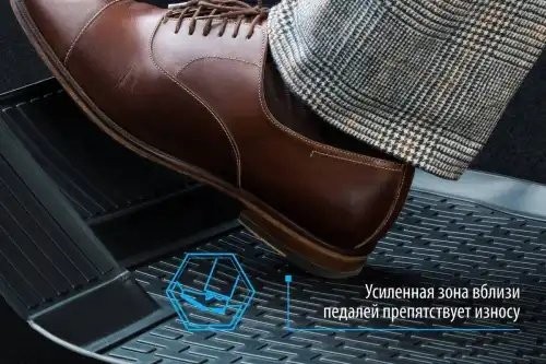 коврики салона!полиуретан 5 шт. без крепежа\Nissan Qashqai II Россия 15-19 19> 14105004 RIVAL