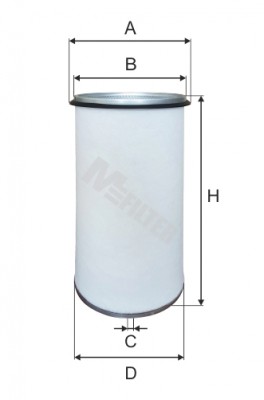 фильтр воздушный! вставка H461 D211 d195, круглый \ IVECO EUROTRAKKER 01-04 A800-1 MFILTER AUTOMOTIVE FILTERS