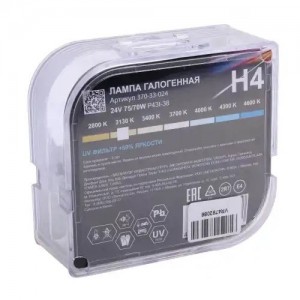 Лампа 24V H4 75/70W P43t-38 +50% бокс (2шт.) MEGAPOWER 37033024 MEGA POWER