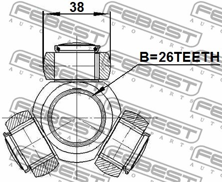 Трипоид FORD TRANSIT FY 2000-2006 2116-FY26 2116-FY26 FEBEST