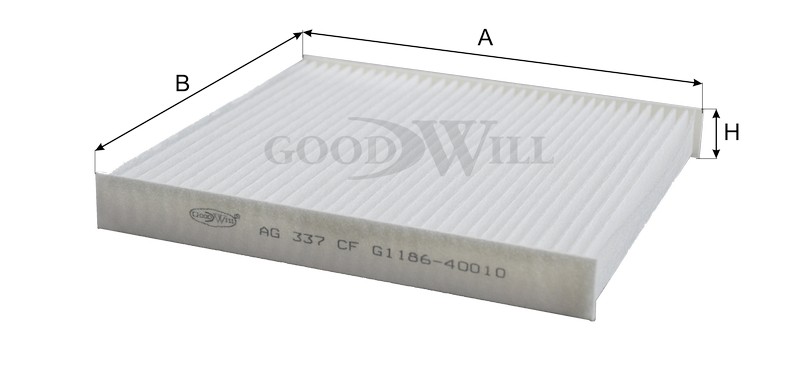 Фильтр салона AG337CF AG 337 CF GOODWILL