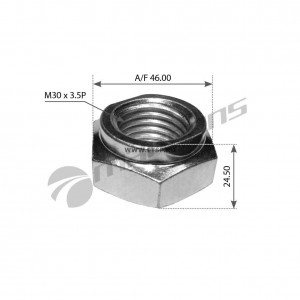 Гайка (M30x3.5P H24 A/F46)  10шт 300.098 MANSONS