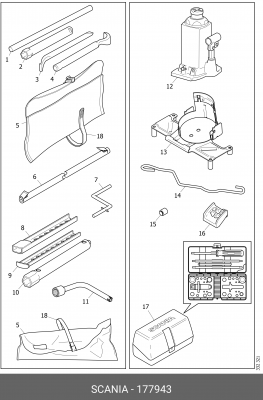 Лампа 177943 SCANIA