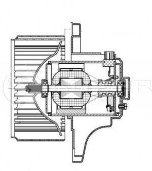 Вентилятор отопителя для а/м Hyundai Tucson/Kia Sportage II (04-) LFh08E3 LFH08E3 LUZAR