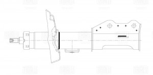 Амортизатор для а.м Opel Astra J 10-,Chevrolet Orlando 10- стойка пер. лев. AG21 AG21162 TRIALLI