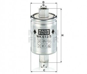 Фильтр топливный WK6123 MANN FILTER