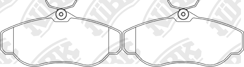 Колодки тормозные LAND ROVER Range Rover (94-02),Discovery (05-09) передние (4шт PN0295 NIBK