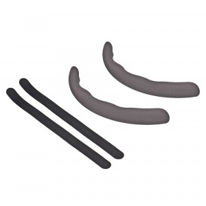 Накладка на руль боковая замша-пластик серая 2шт. AIRLINE ADWO002 AIRLINE